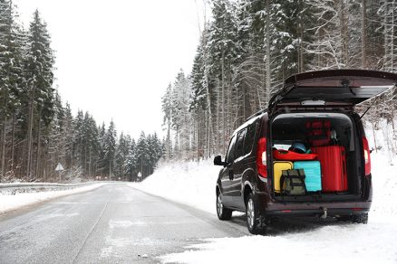 rodinné auto plné batožiny