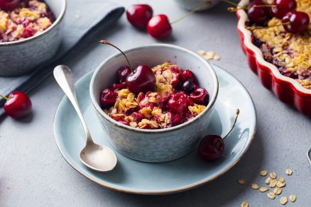 Zapekané müsli s čerešňami