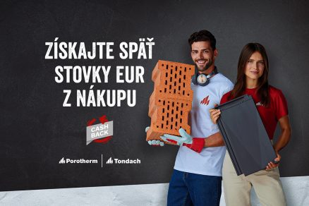 Cashback pri nákupe stavebného materiálu Porotherm a Tondach