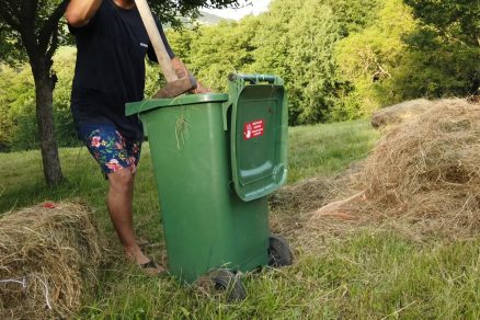 Výroba balíkovača zo smetnej nádoby